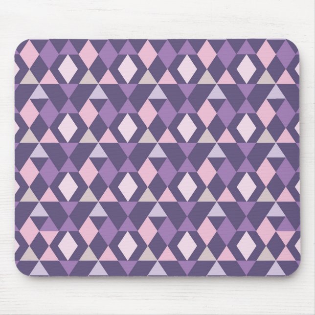Mousepad Padrão Geométrico Árabe Roxo (Frente)
