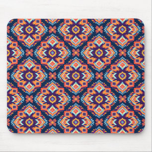 Mousepad Padrão Geométrico Aztec Colorido