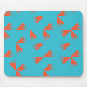 Mousepad Padrão geométrico azul, laranja, vibrante e de ten