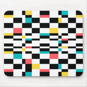 Mousepad Padrão geométrico colorido, urbano, moderno, de te
