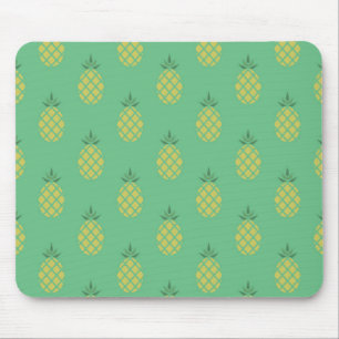 Mousepad Padrão Geométrico de Abacaxi em Verde
