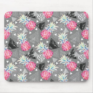 Mousepad Padrão Geométrico de Abacaxi Texturizado