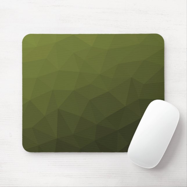 Mousepad Padrão geométrico de malha verde-azeitona do exérc (Com mouse)