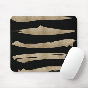 Mousepad padrão geométrico de pré-disquete, bandas pretas e