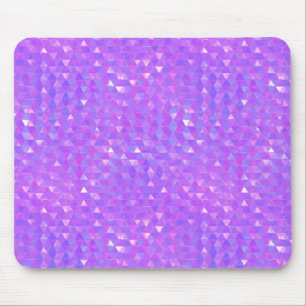Mousepad Padrão Geométrico de Triângulos Tendência Rosa Rox