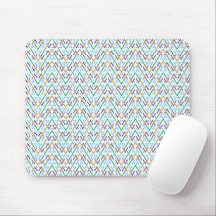 Mousepad Padrão Geométrico de Zigue-Zague em Mosaico Sem Co