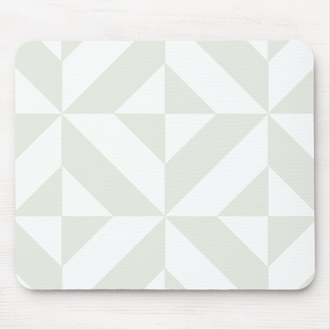 Mousepad Padrão Geométrico do Deco Cubo da Cinza Pálida (Frente)