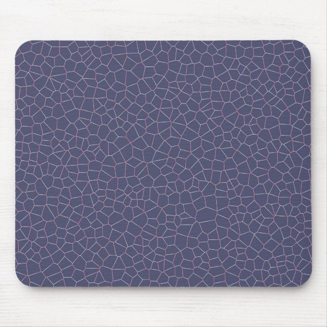 Mousepad Padrão Geométrico do Mármaco Roxo Moderno | (Frente)