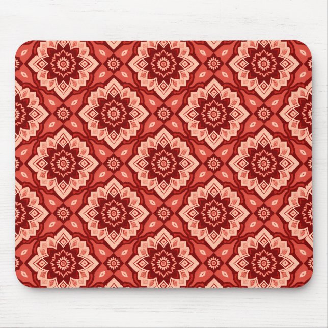 Mousepad Padrão Geométrico Floral do Boho Mandala (Frente)