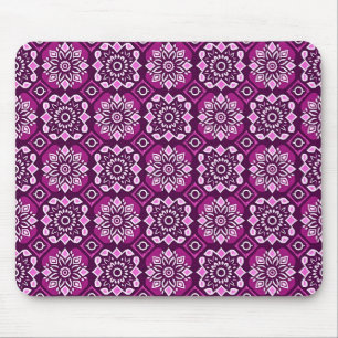 Mousepad Padrão Geométrico Floral Elegante Boho Chic