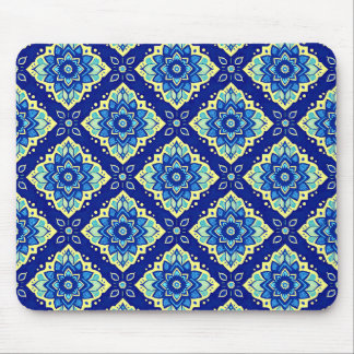 Mousepad Padrão Geométrico Floral Vibrante
