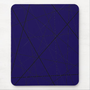 Mousepad Padrão geométrico preto e branco