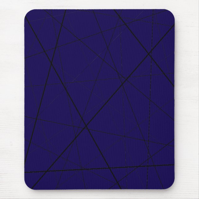 Mousepad Padrão geométrico preto e branco (Frente)