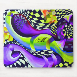 Mousepad Padrão Geométrico Retroativo 80