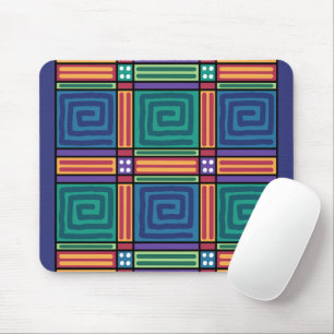 Mousepad Padrão Geométrico Vibrante