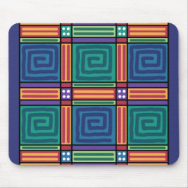 Mousepad Padrão Geométrico Vibrante