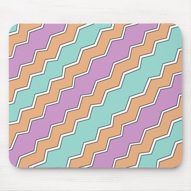 Mousepad Padrão Geométrico ZigZag (Frente)