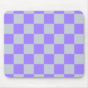 Mousepad Padrão Gingham Verificado Roxo