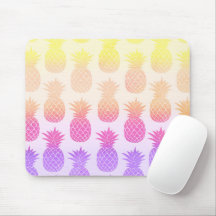 Padrão Girly Topical Rainbow Summer Pineapple