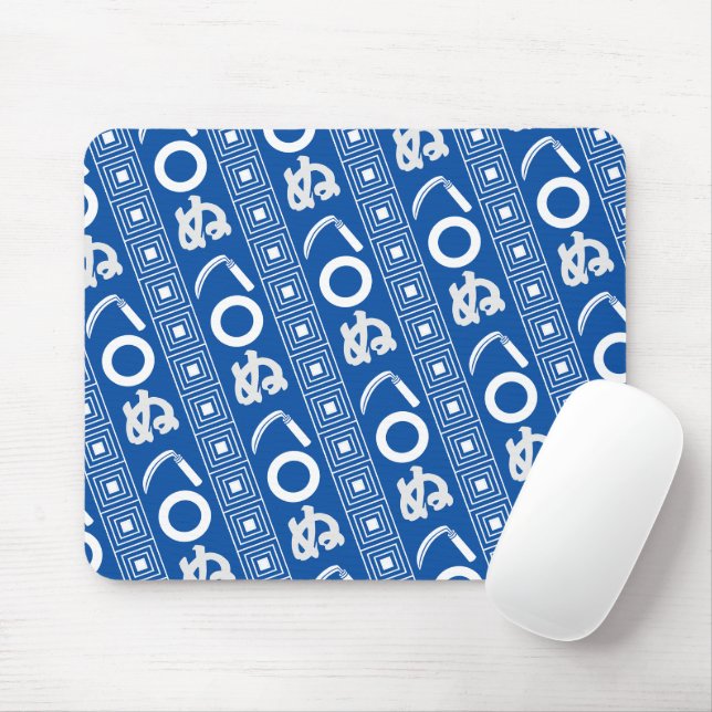 Mousepad Padrão Gráfico no Estilo Edo Kamawanu (Com mouse)