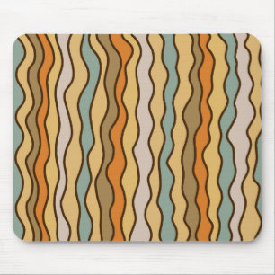 Mousepad Padrão Hippie Trippy Groovy Vertical Stripe 70s