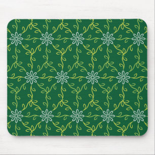 Mousepad Padrão Inviolável Floral Decorativo