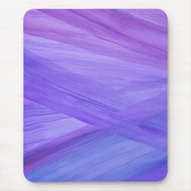 Mousepad Padrão legal de Abstrato de Aquarela Roxo (Frente)