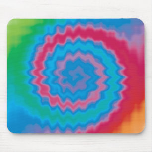 Mousepad Padrão legal de espiral retro funky com ranhura t