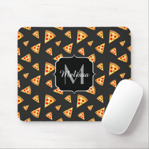Mousepad Padrão legal e divertido de fatias de pizza Monog
