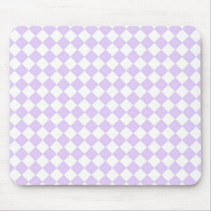 Mousepad Padrão Lilac Purple Diamond Verificado