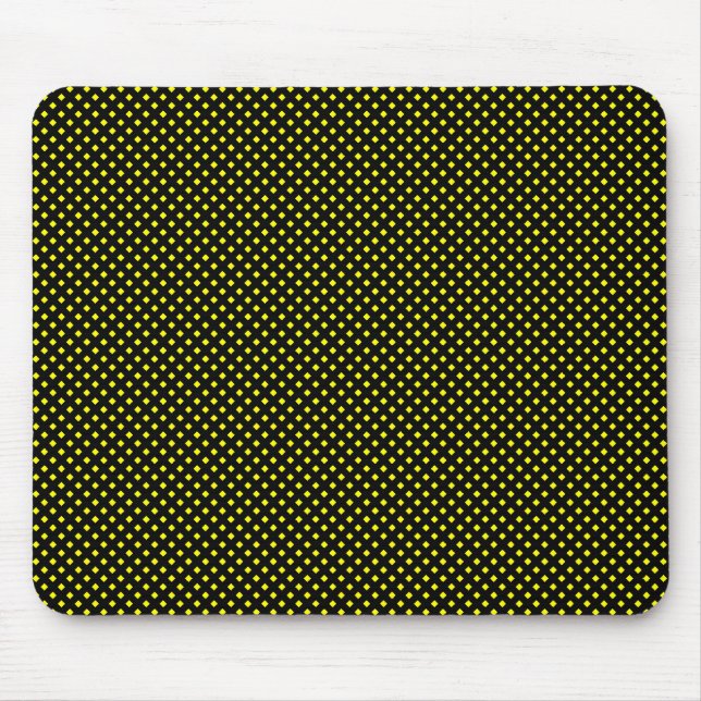 Mousepad Padrão Líquido Preto com Amarelo (Frente)