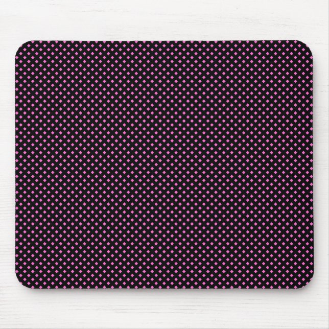 Mousepad Padrão Líquido Preto com Rosa (Frente)