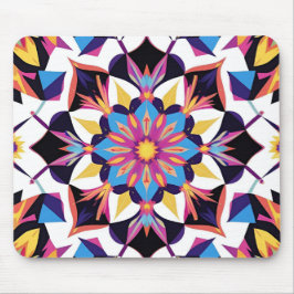 Mousepad Padrão Mandala Colorido Caleidoscópio
