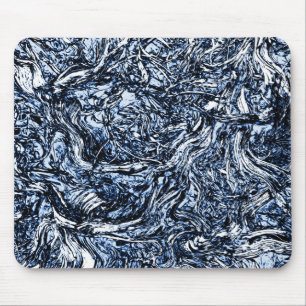 Mousepad Padrão marinho Azul Natureza