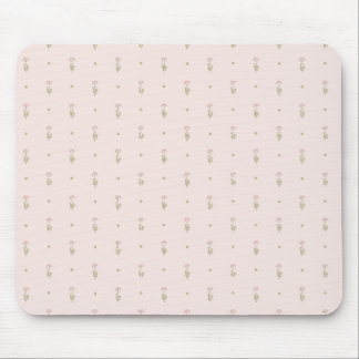 Mousepad Padrão Minimalista de Flores Silvestres com Pontos