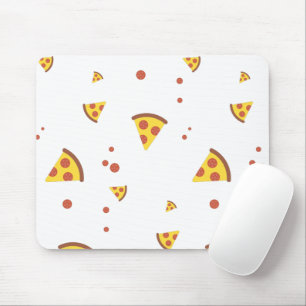 Mousepad Padrão Minimalista de Pizza de Pepperoni Retro Eng