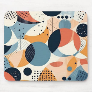 Mousepad Padrão mínimo sem costura Abstrato - Geométrico (1