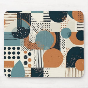 Mousepad Padrão mínimo sem costura Abstrato - Geométrico (1