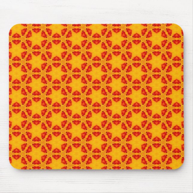 Mousepad Padrão Orange Terrazzo (Frente)
