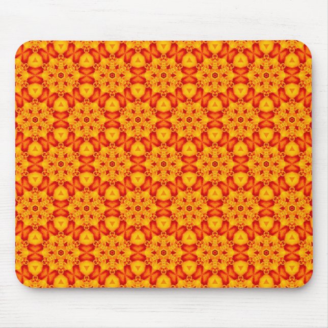 Mousepad Padrão Orange Terrazzo (Frente)