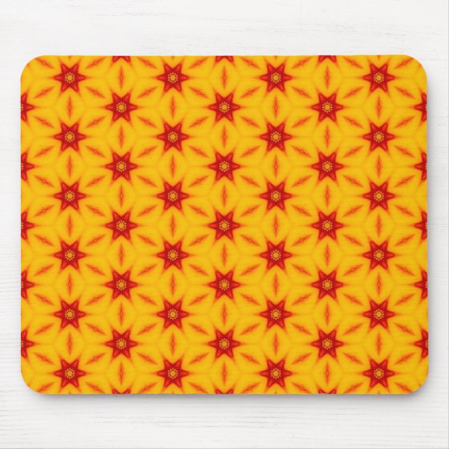 Mousepad Padrão Orange Terrazzo (Frente)
