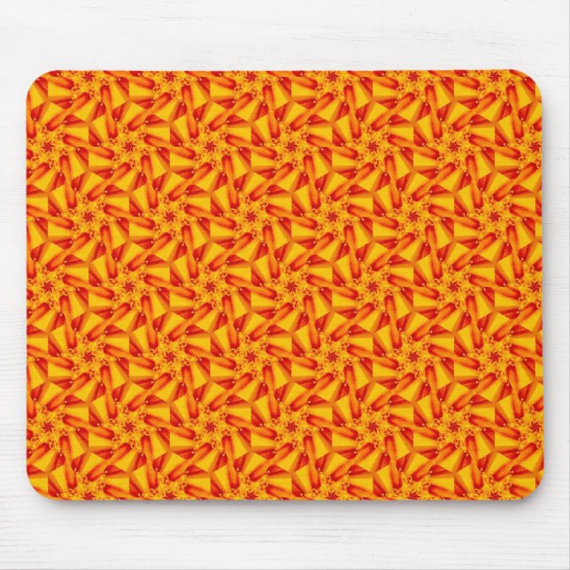 Mousepad Padrão Orange Terrazzo (Frente)