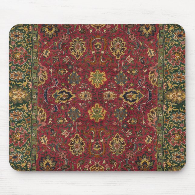 Mousepad Padrão Oriental Asiático de Rug (Frente)