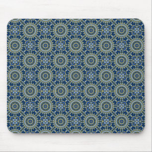 Mousepad Padrão Oriental Azul
