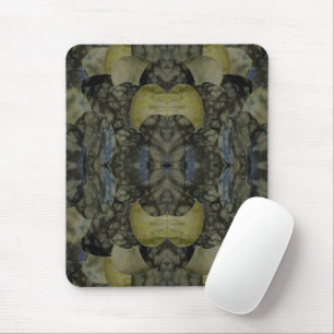Mousepad Padrão Oval Banded Agate Gemstone Quatro Parte