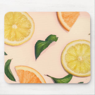 Mousepad padrão pastel de fruta