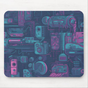 Mousepad Padrão perfeito do Cyberpunk