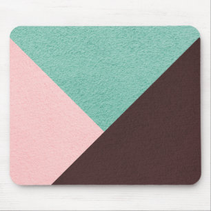 Mousepad Padrão personalizado de cor-de-rosa castanho e Ab