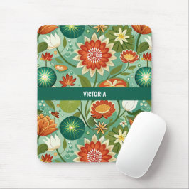 Mousepad Padrão Personalizado Floral do Pond Life