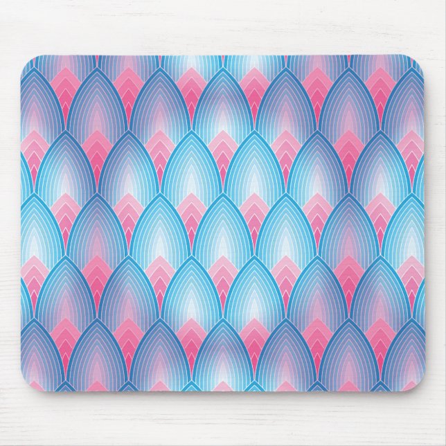 Mousepad Padrão Petal Rosa E Teto (Frente)